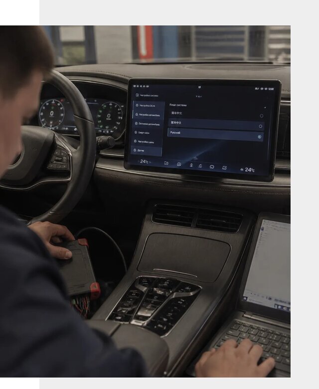 Русификация автомобиля BYD HAN для эксплуатации в Уссурийске